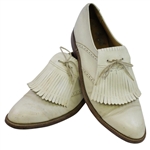 Jack Nicklaus Signed Personal Used Pearl Golf Shoes with Jack Nicklaus Tungsten Spikes