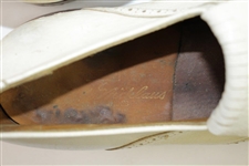 Jack Nicklaus Signed Personal Used Pearl Golf Shoes with Jack Nicklaus Tungsten Spikes