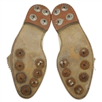Jack Nicklaus Signed Personal Used Pearl Golf Shoes with Jack Nicklaus Tungsten Spikes