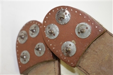 Jack Nicklaus Signed Personal Used Pearl Golf Shoes with Jack Nicklaus Tungsten Spikes