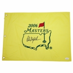 Phil Mickelson Signed 2006 Masters Embroidered Flag JSA FULL #BB28143