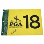 Brooks Koepka Signed 2019 PGA Championship at Bethpage Black Screen Flag JSA FULL #BB15347
