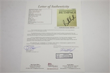 Brooks Koepka Signed 2019 PGA Championship at Bethpage Black Screen Flag JSA FULL #BB15347