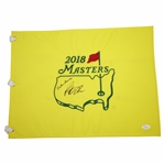 Patrick Reed Signed 2018 Masters Embroidered Flag with Captain America JSA FULL #Z70584