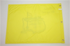 Tom Watson Signed Undated Masters Flag with '77 81' & Two Handwritten Notes JSA ALOA