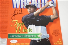 Tiger Woods Signed Wheaties 'Our Newest Champion' Ltd Ed Inaugural Box JSA FULL #Z72012