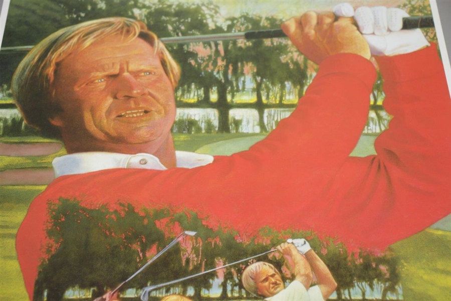Jack Nicklaus Signed '25 Years on Tour - 1962-1986 - 20 Major Championship' Poster JSA ALOA