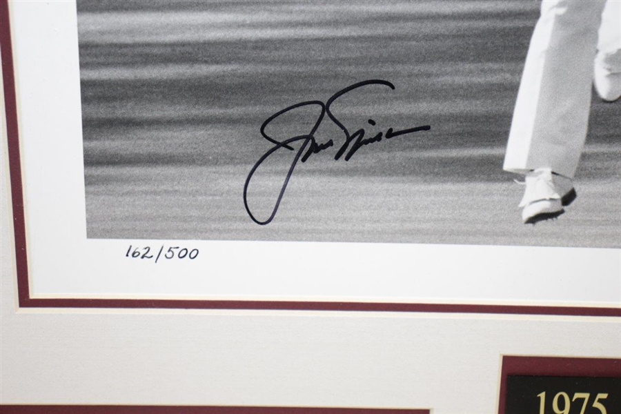 Jack Nicklaus Signed Ltd Ed 165/500 B&W 6x Masters Champ Matted Photo JSA ALOA