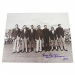 Gene Sarazen Signed Photo with Masters Champs with Masters Champion & 1937 JSA ALOA
