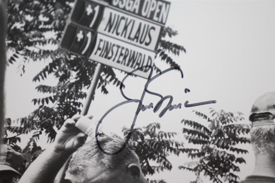 Jack Nicklaus Signed 1964 US Open at Congressional Wire Photo JSA ALOA
