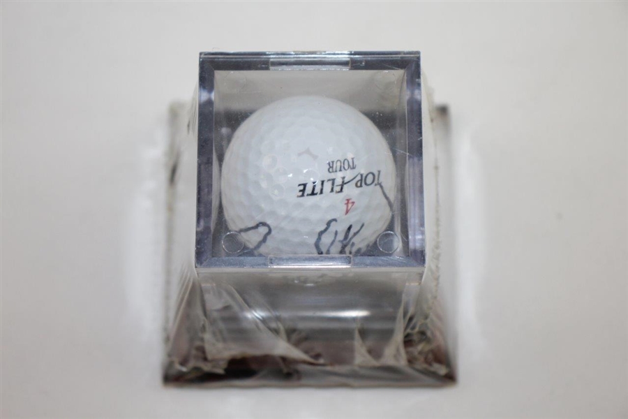 Payne Stewart Signed Top-Flite Tour Golf Ball - W/Original TOUR Display JSA ALOA