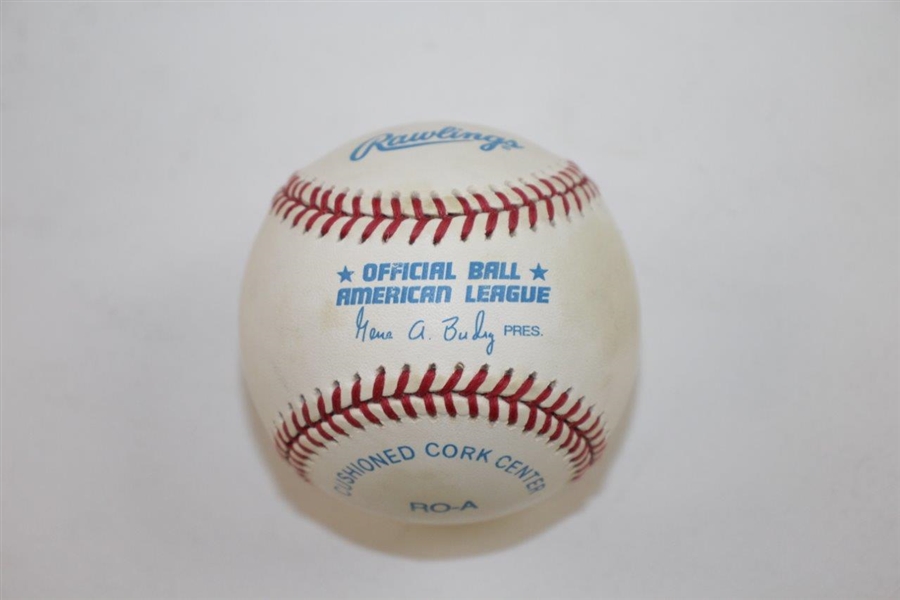 Gerald Ford Signed Rawlings Official American League Baseball JSA FULL #Z90541