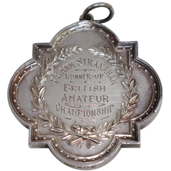1952 British Amateur Championship Runner-Up Silver Medal Awarded to Frank Stranahan