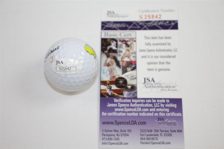 Scotty Cameron Signed Masters Logo Golf Ball JSA #S25842