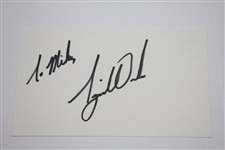 1999 Ryder Cup Team Signed 3x5 Cards Including Payne & Tiger JSA ALOA
