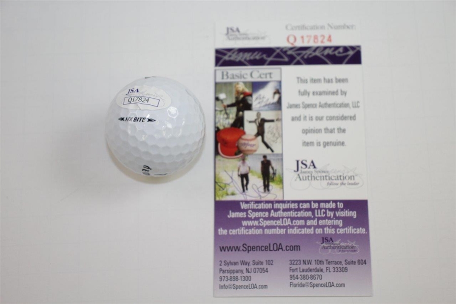 Jim Furyk Signed Callaway Golf Ball with '58' & the date '8.7.16' JSA #Q17824
