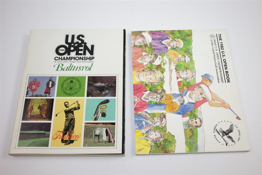 1980, 1982, 1983(x2), 1984(x4), 1985(x3), 1986(x2), 1987, 1988(x2), & 1989 US Open Championship Official Programs