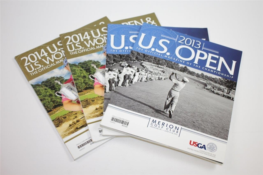 2010, 2011(x3), 2012(x2), 2013(x2), 2014(x2), 2015-2018 US Open Championship Official Programs