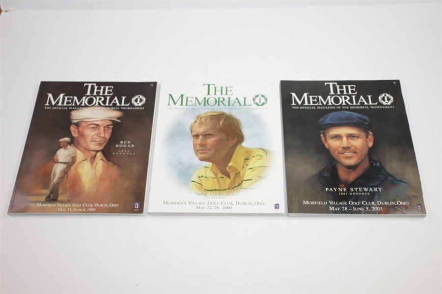 1988-1991, 1994-2000, 2001(x2), 2002-2005 The Memorial Tournament Official Programs