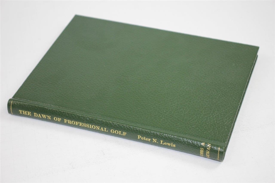 1995 'The Dawn of Professional Golf' Ltd Ed 35/150 Signed by Author Peter Lewis