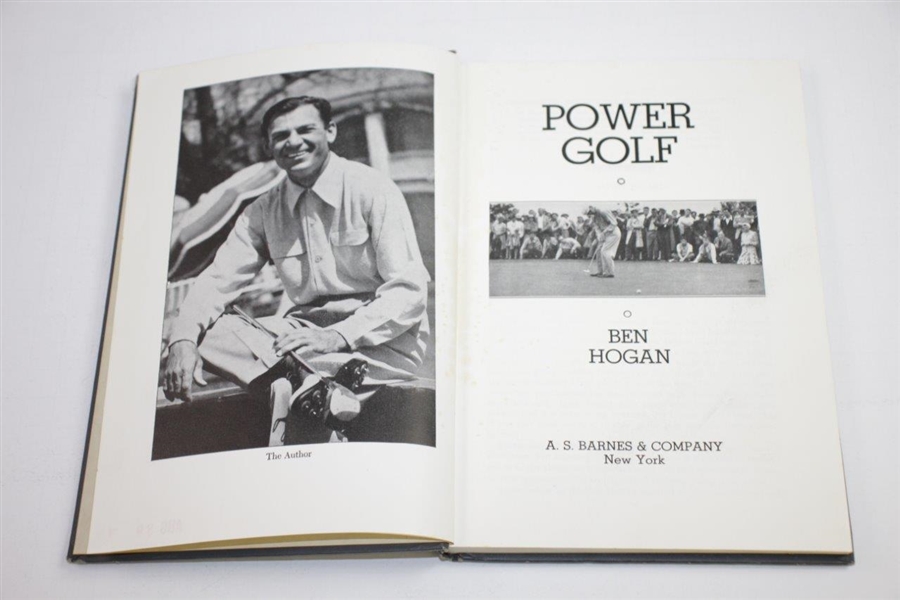 Ben Hogan Perfectly Signed 1948 Book 'Power Golf' - 15th Printing JSA ALOA