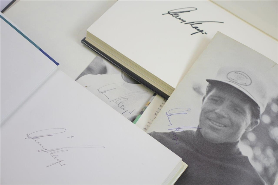 Four(4) Gary Player Signed Books 'Begins at 50', Positive Golf', To Be The Best', & 'World Golfer' JSA ALOA