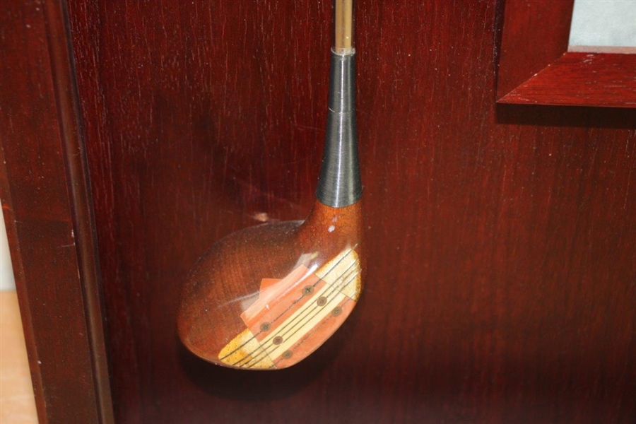 Hal Sutton's Personal Used 1983 PGA Championship at Riviera Winning 3-Wood in Custom Cherry Wood Display