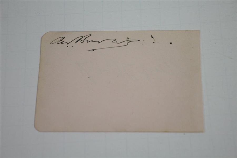 George Voigt Cut Signature - Bobby Jones 1930 Walker Cup Teammate - Also '32 & '36 Team