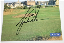 Tiger Woods Signed 2000 OPEN Championship at St. Andrews FINAL DAY Pairing Sheet JSA ALOA