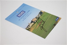 Tiger Woods Signed 2000 OPEN Championship at St. Andrews FINAL DAY Pairing Sheet JSA ALOA