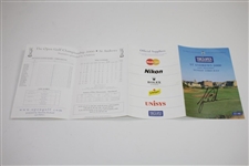 Tiger Woods Signed 2000 OPEN Championship at St. Andrews FINAL DAY Pairing Sheet JSA ALOA