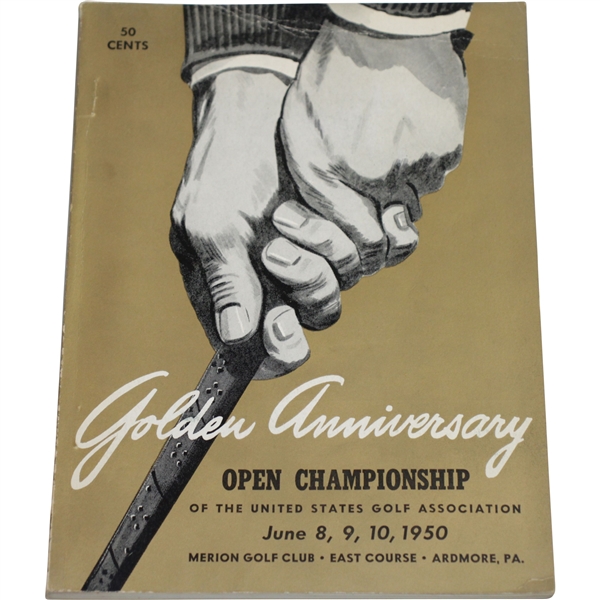 1950 US Open Championship at Merion GC Official Program - Ben Hogan Winner