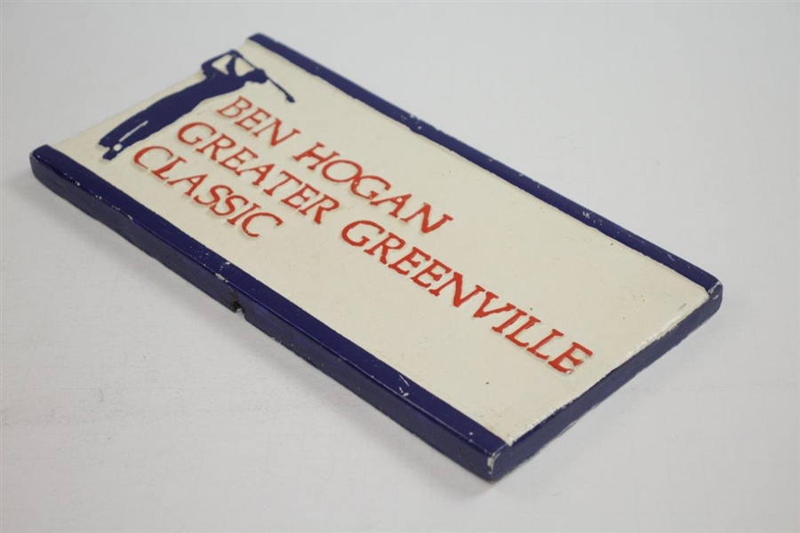 Ben Hogan Greater Greenville Classic Tee Marker Sign