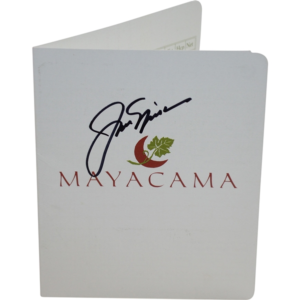 Jack Nicklaus Signed Mayacama Scorecard JSA ALOA