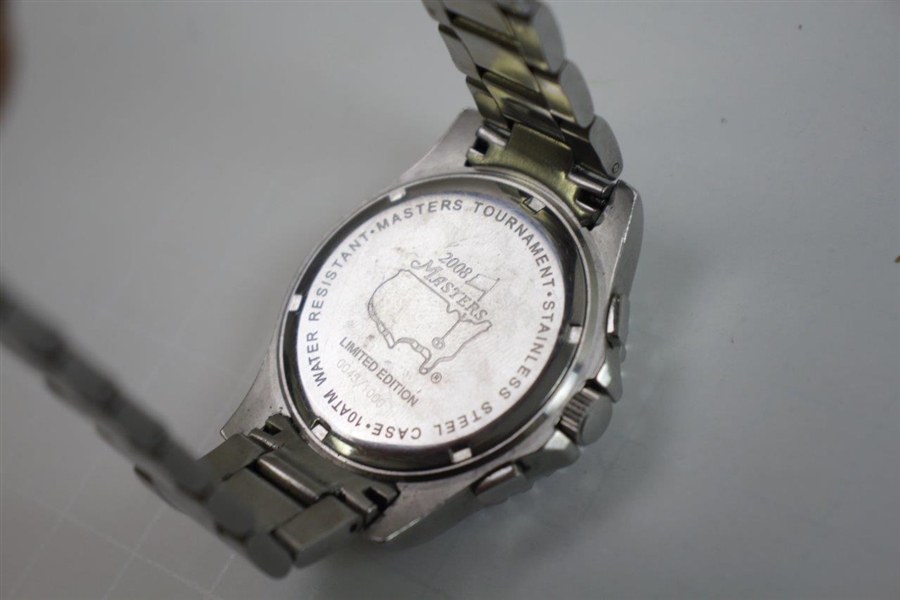 2008 Masters Tournament Stainless Steel Ltd Ed Watch #45/1000