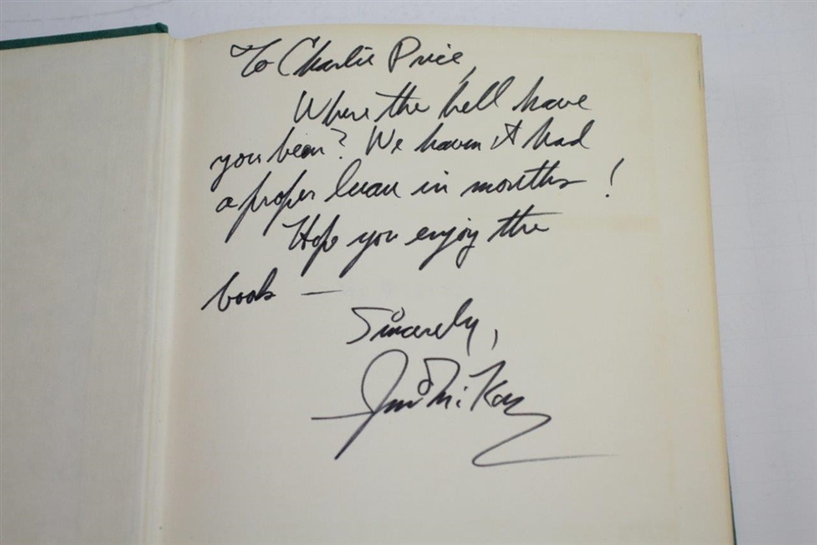 1973 'My Wide World' Golf Book by Jim McKay Signed & Inscribed to Charles Price - The Charles Price Collection