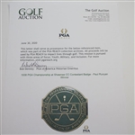 1938 PGA Championship at Shawnee CC Contestant Badge - Paul Runyan Winner