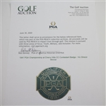 1941 PGA Championship at Cherry Hills CC Contestant Badge - Vic Ghezzi Winner