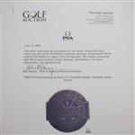 1950 PGA Championship at Scioto CC Contestant Badge - Chandler Harper Winner