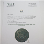 1953 PGA Championship at Birmingham CC Contestant Badge - Walter Burkemo Winner