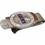 1956 PGA Championship at Blue Hill CC Contestant Badge/Clip - Jack Burke Jr. Winner