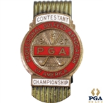 1957 PGA Championship at Miami Valley CC Contestant Badge/Clip - Lionel Herbert Winner