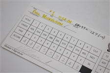 Phil Mickelson's Personal Used 2004 Grand Slam of Golf Official Winning Scorecard - Shot Career Best 59 -JSA ALOA