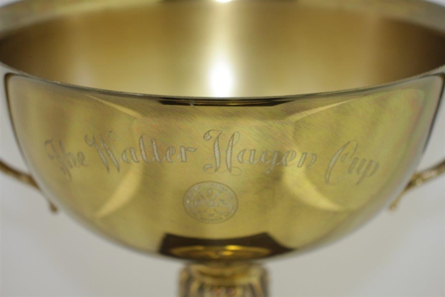 Official Walter Hagen Cup on Wood Plinth - Excellent Condition - 16 Tall