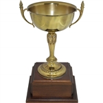 Official Walter Hagen Cup on Wood Plinth - Excellent Condition - 16 Tall
