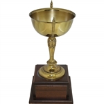 Official Walter Hagen Cup on Wood Plinth - Excellent Condition - 16 Tall