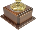 Official Walter Hagen Cup on Wood Plinth - Excellent Condition - 16 Tall
