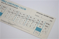Jack Nicklaus Signed Official Used 1980 PGA Championship Friday Scorecard - 17th of 18 Majors JSA ALOA