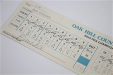 Jack Nicklaus Signed Official Used 1980 PGA Championship Friday Scorecard - 17th of 18 Majors JSA ALOA