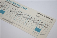 Jack Nicklaus Signed Official Used 1980 PGA Championship FINAL RD Scorecard - 17th of 18 Majors JSA ALOA